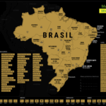 Mapa Raspadinha Brasil Prata ou dourado