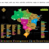 Mapa de Raspar Brasil 50x70 Dourado Sem Moldura - Image 4